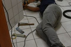Vorbereitung Einbau mobile Theke vom 22.07.2017
