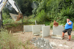 Arbeiten am 28.07.18 an der Außenanlage
