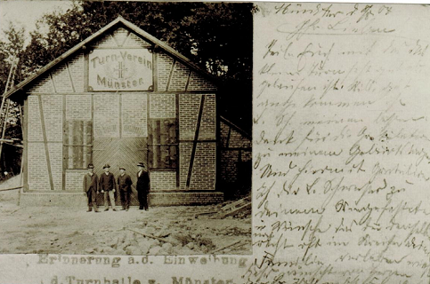 Erste Turnhalle am Scheid 1904