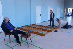 Einbau der Sprossenwand am 03.12.2016